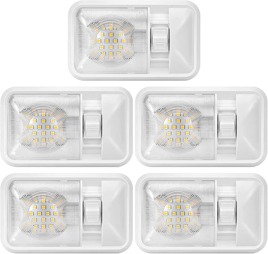 12V Led RV Ceiling Dome Light, 5 Pack