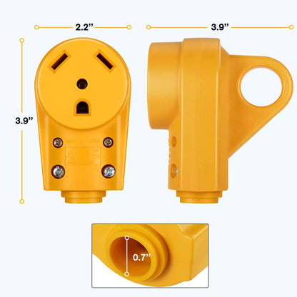 30 amp RV plug female specification