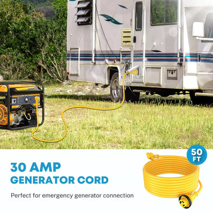 30 amp 50 feet extension cord for generator