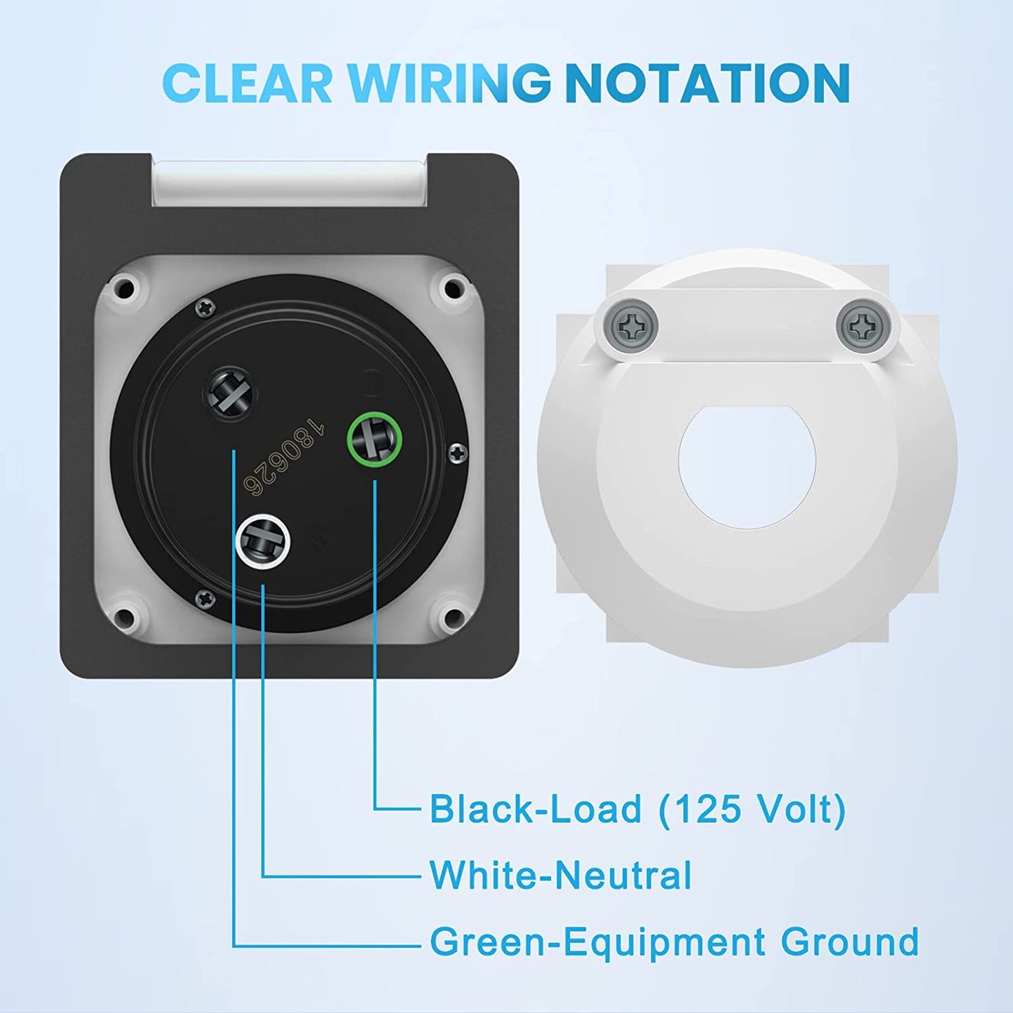 RV 50 Amp Power Plug Twist Lock Inlet