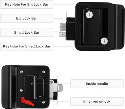 RV Entry Door Lock, Black