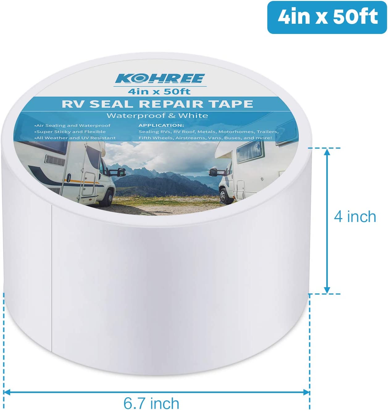 RV Sealant Tape, 4in x 50ft