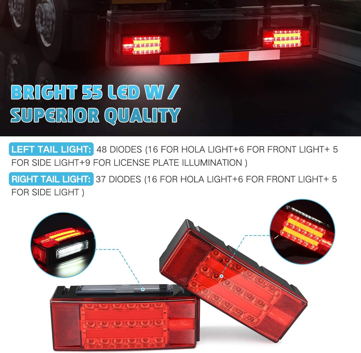 Submersible Led Trailer Light Kit