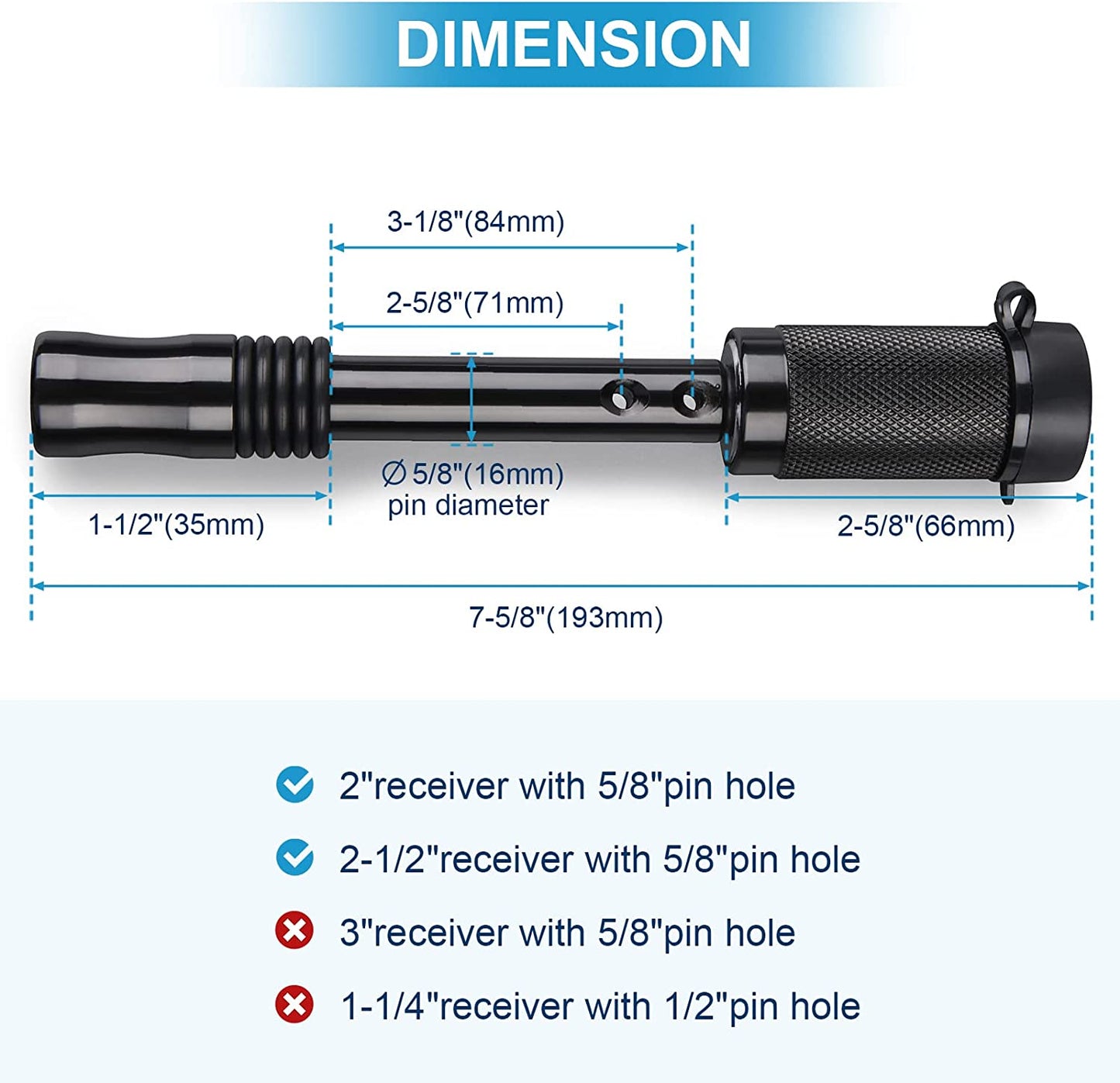 Trailer Hitch Locking Pin Set