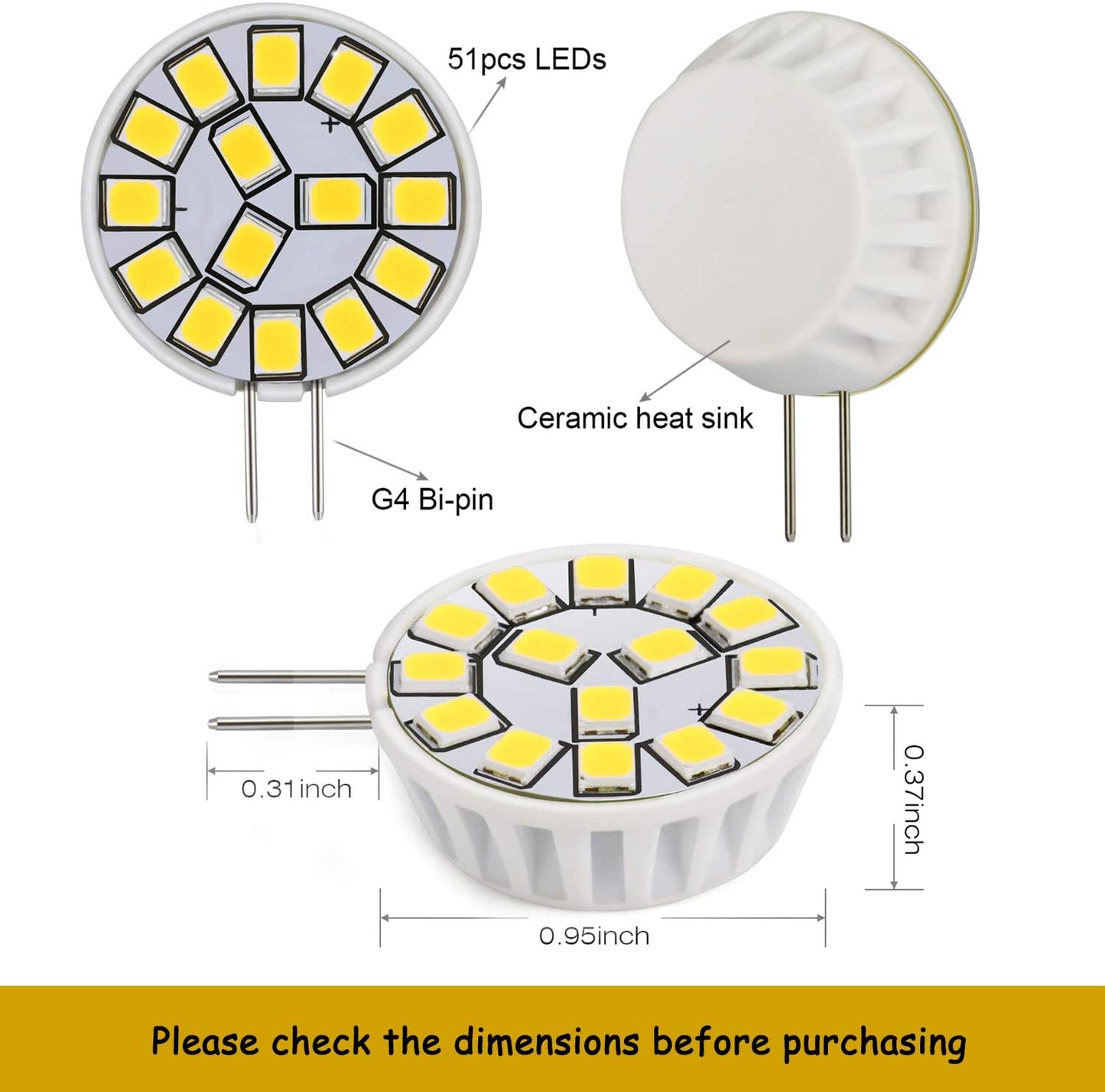 G4 LED Bulb 12V, Natural White