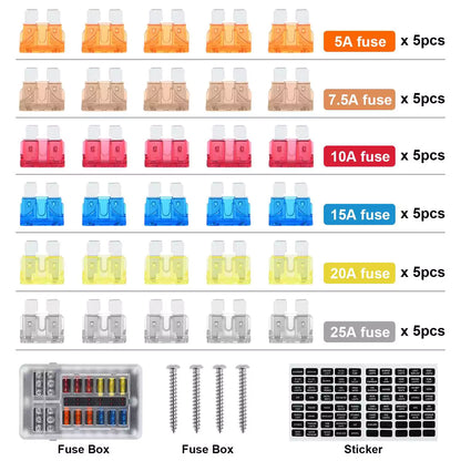 12V Fuse Block, 12 Way