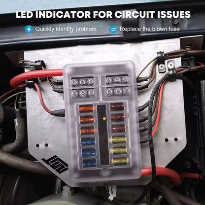 12V Fuse Block, 12 Way