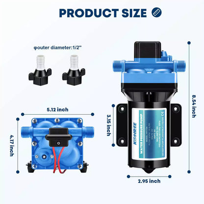 Size of Kohree water pump