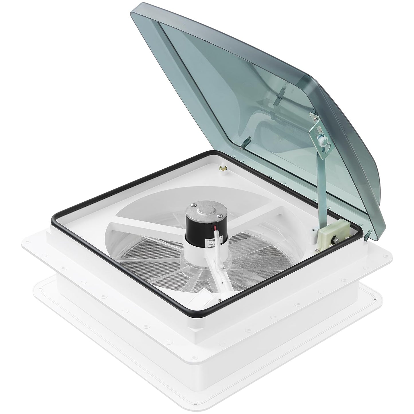 Kohree 14" RV Vent Fan, Manual Lift | 10 Speed Reversible, 12V Super Quiet, No Remote for Bathroom Camper Trailer