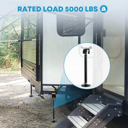 Kohree Set of 2 RV Slide Out Supports, Heavy Duty Camper Support Jacks, Supports up to 5000lbs, Adjust from 20"-49" Height by Power Drill or Hand Crank Handle, RV Camper Accessories for Travel Trailer
