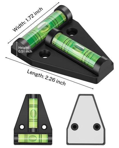 Kohree RV Leveling Blocks Kit, Up to 35,000 lbs, 4" Max Level System | Upgraded 2 Pack Camper Leveler, 2 Chocks, 2 Anti-Slip Mats, 2 T Lever, 1 Carry Bag, for Travel Trailer, 5th Wheel